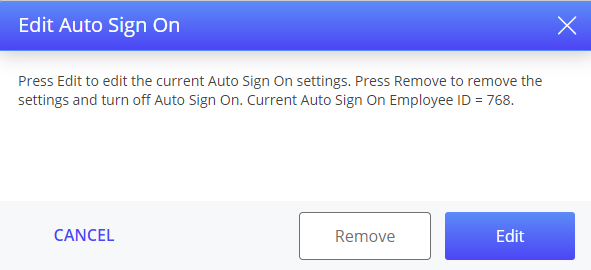 Auto Sign-On