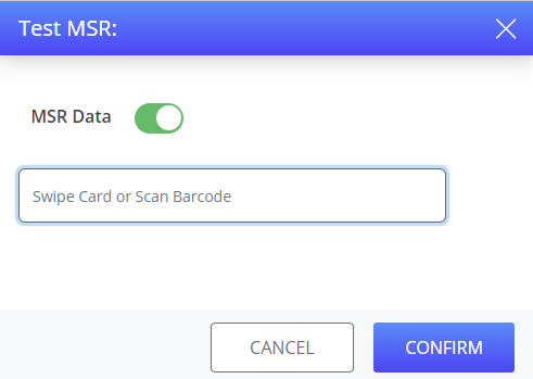 Msr Function Test MSR