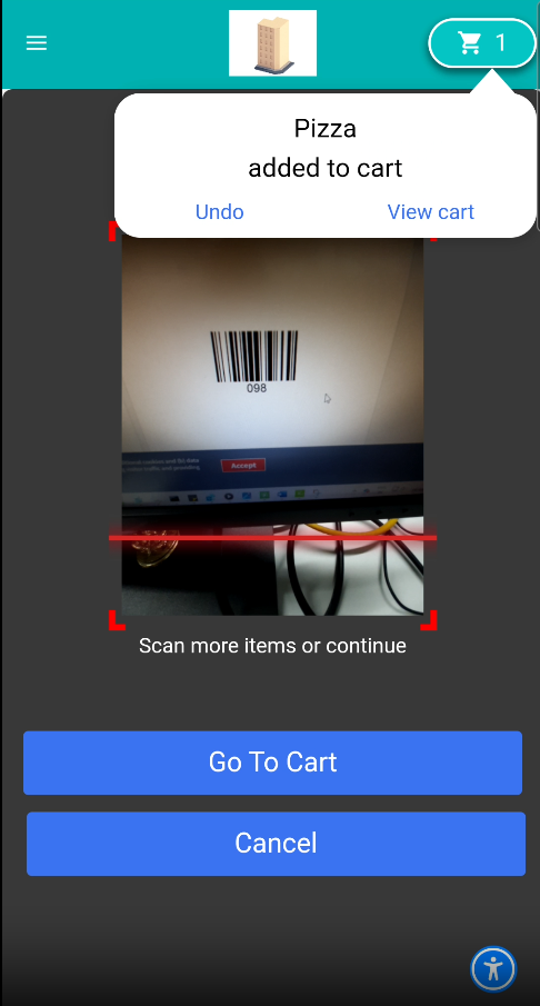 Scan Code Thing On Items Item Scan for Grab and Go Orders