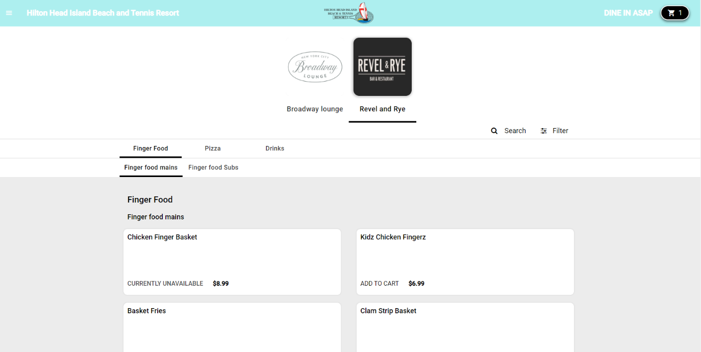 Streamlined Menu Navigation